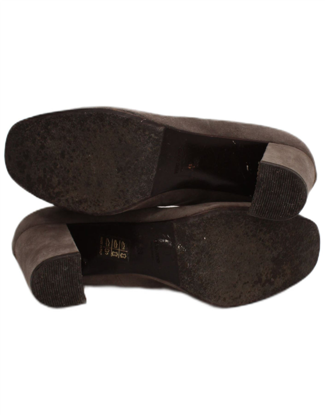 Napoleoni Escarpins en daim pour femme Taille UK 5 Cuir gris