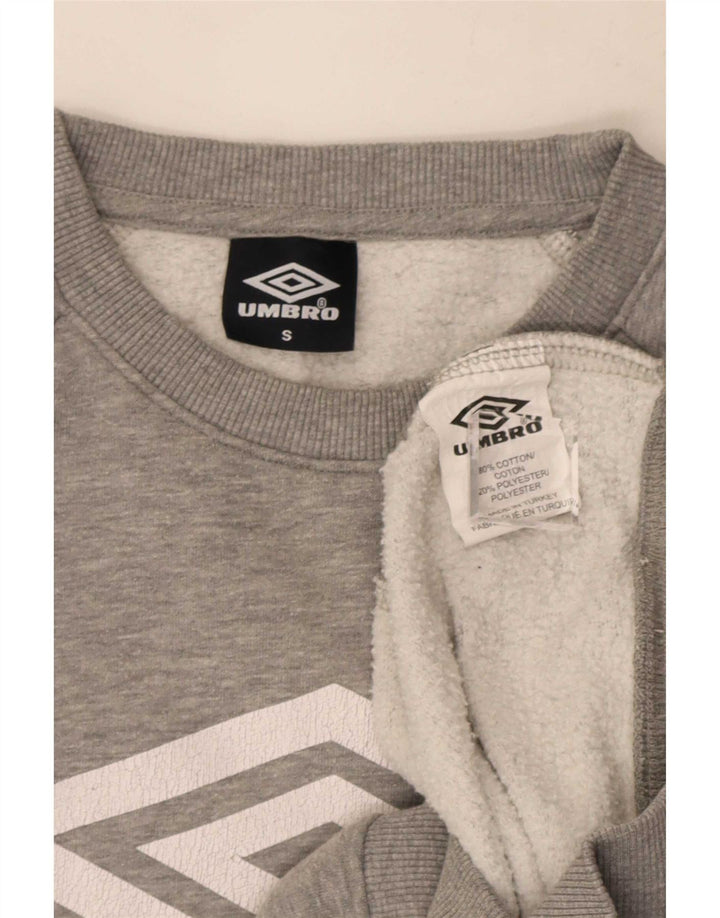 Umbro Sweat-Shirt Graphique Homme Petit Gris Moucheté Coton
