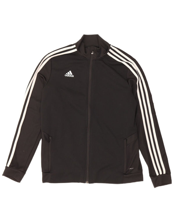 ADIDAS Veste de survêtement Climalite pour femme UK 16/18 Large Noir