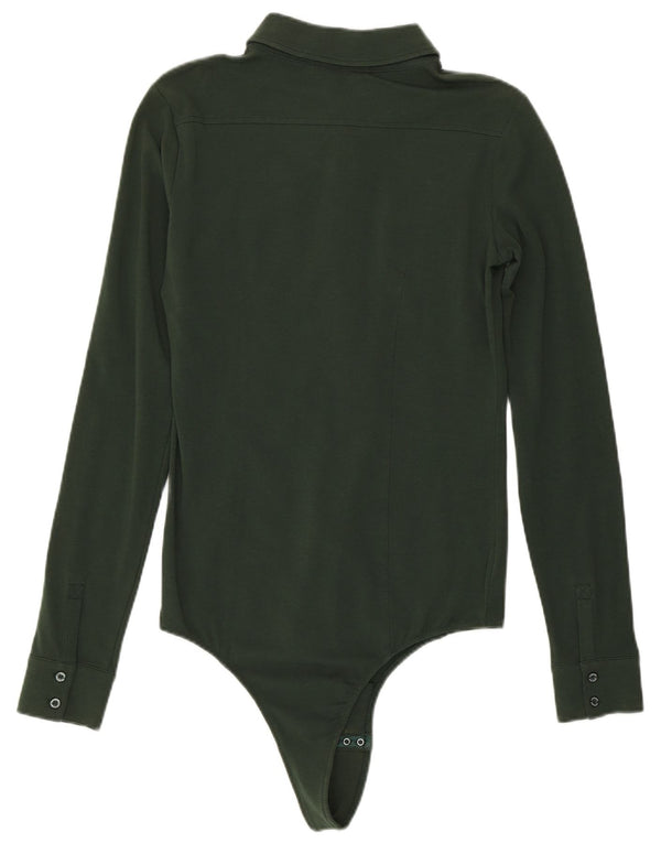 Liu Jo Body chemise pour femme UK 10 petit coton vert