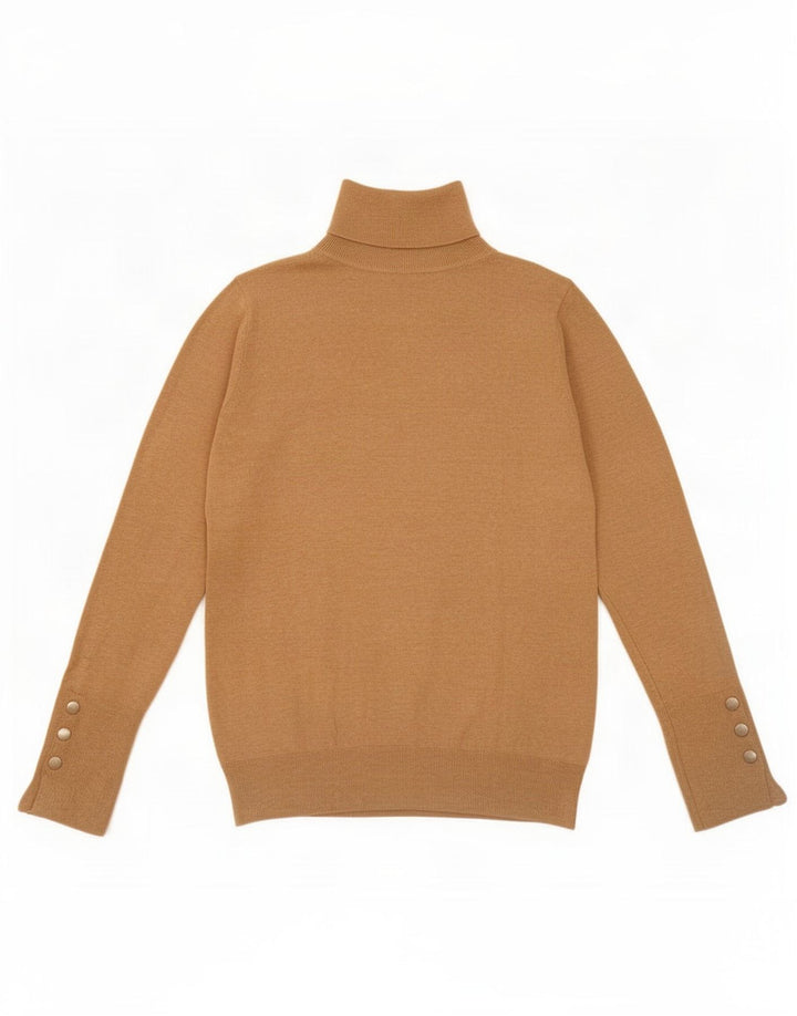 Zara Pull col roulé pour femme UK 12 Beige moyen