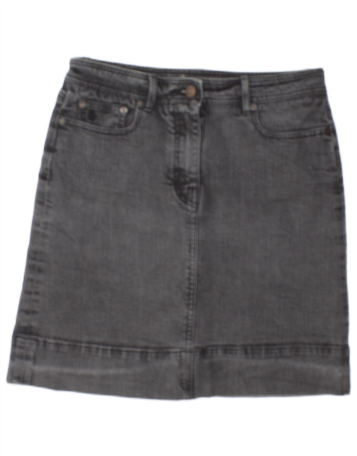 BODEN Jupe en jean pour femme UK 12 Medium W30 Gris