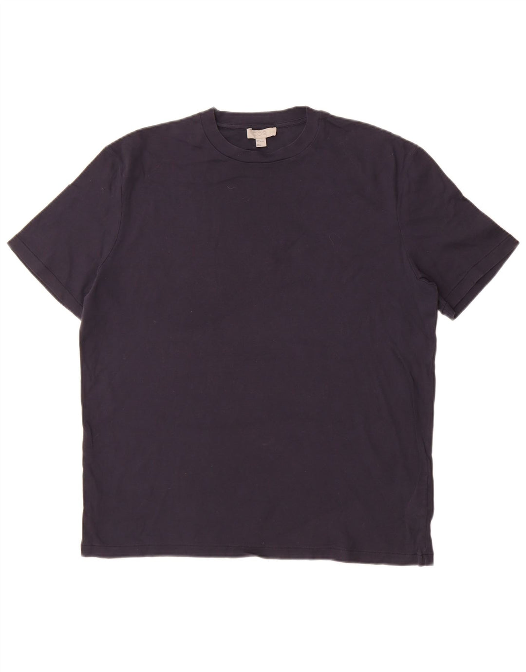 Cos T-Shirt Homme Haut Large Bleu Marine Coton