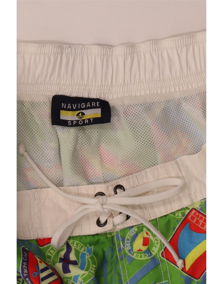 NAVIGARE Short de Bain Graphique Homme IT 50 Large Vert
