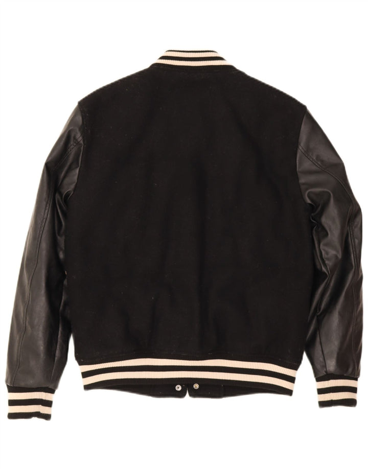Superdry Veste Varsity Femme UK 8 Small Noir Polyester