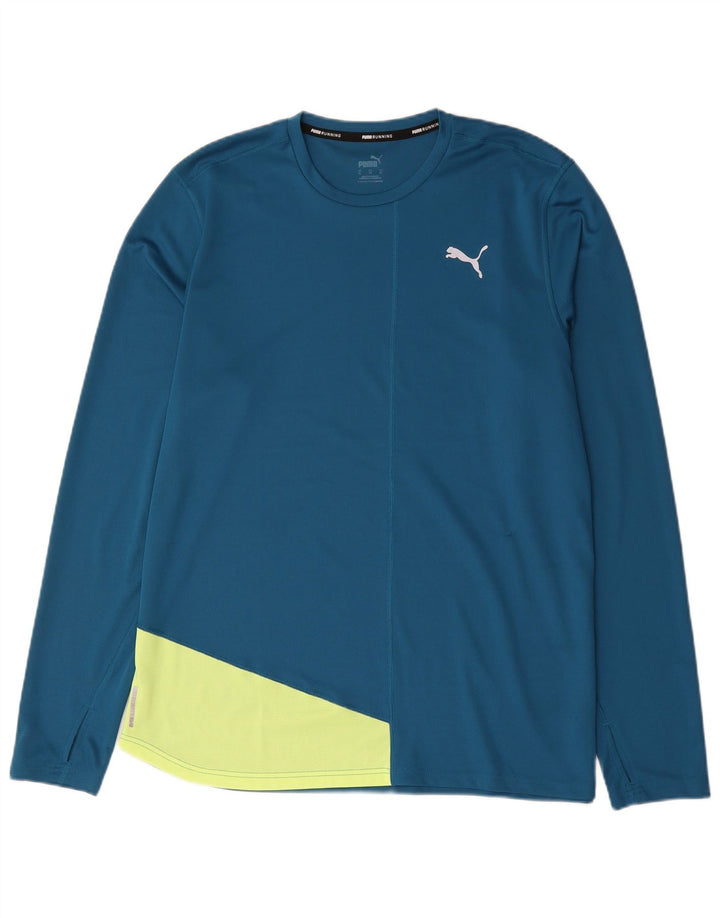 Puma Haut à Manches Longues XL Homme Bleu Colorblock