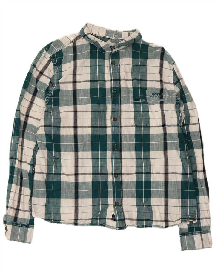 Weird Fish Chemise Homme XL Vert Carreaux Coton