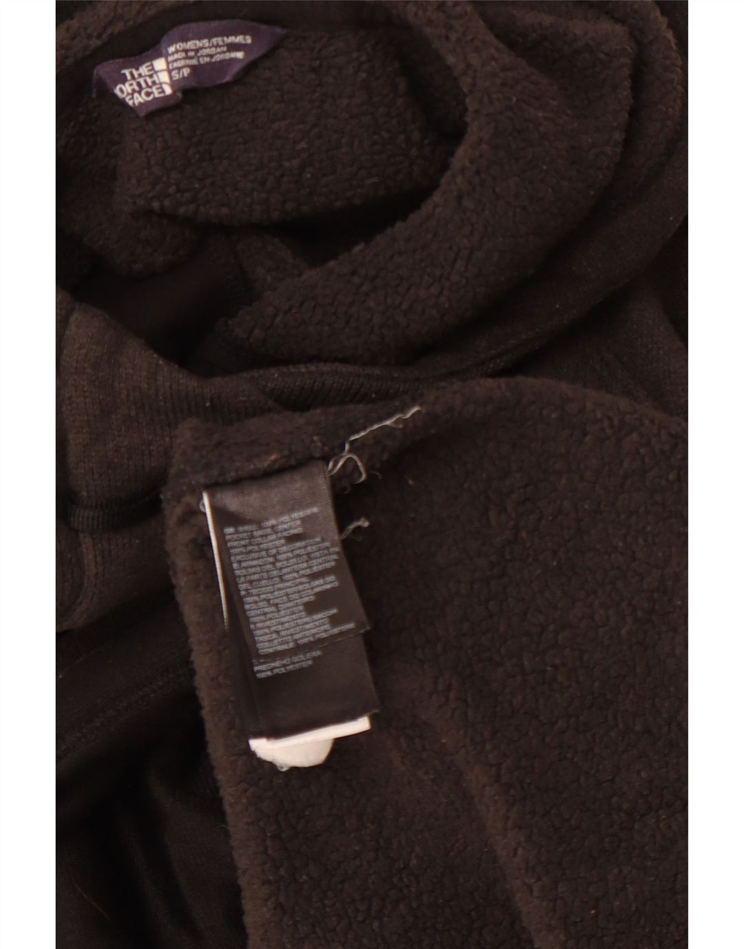 THE NORTH FACE Pull à capuche boutonné pour femme UK 10 Petit Gris Polyester