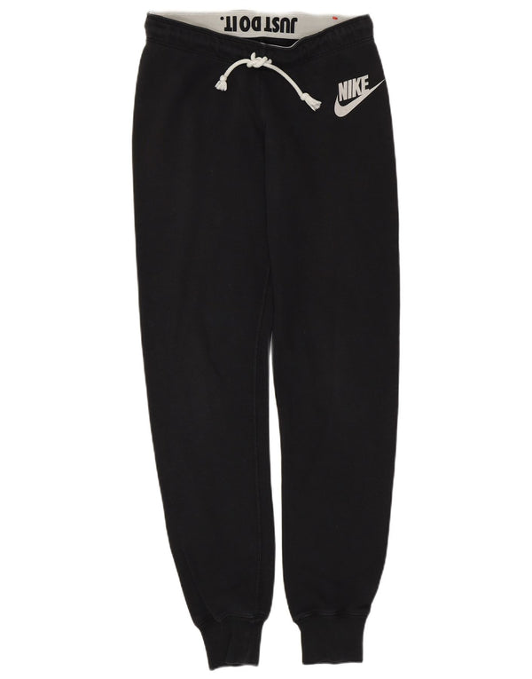 NIKE Pantalon de survêtement pour femme Joggers UK 10 Small Noir Coton