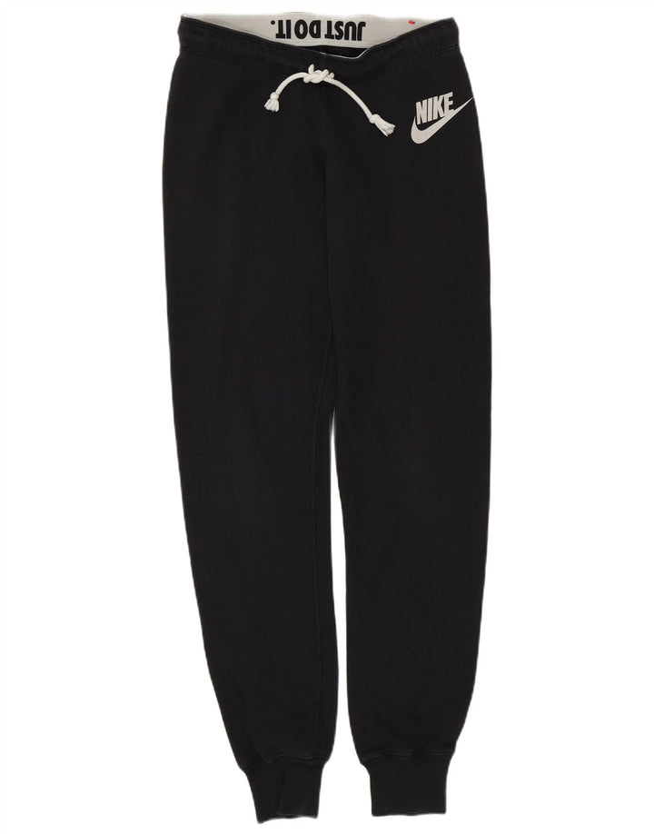 NIKE Pantalon de survêtement pour femme Joggers UK 10 Small Noir Coton
