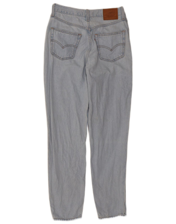 Levi's Womens Mom Tapered Jeans W26 L28 Bleu Coton 80s