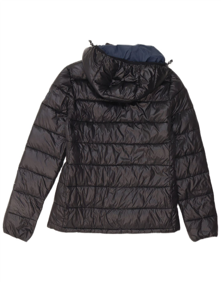 BEST COMPANY Veste matelassée à capuche pour femme UK 44 Medium Noir Polyester