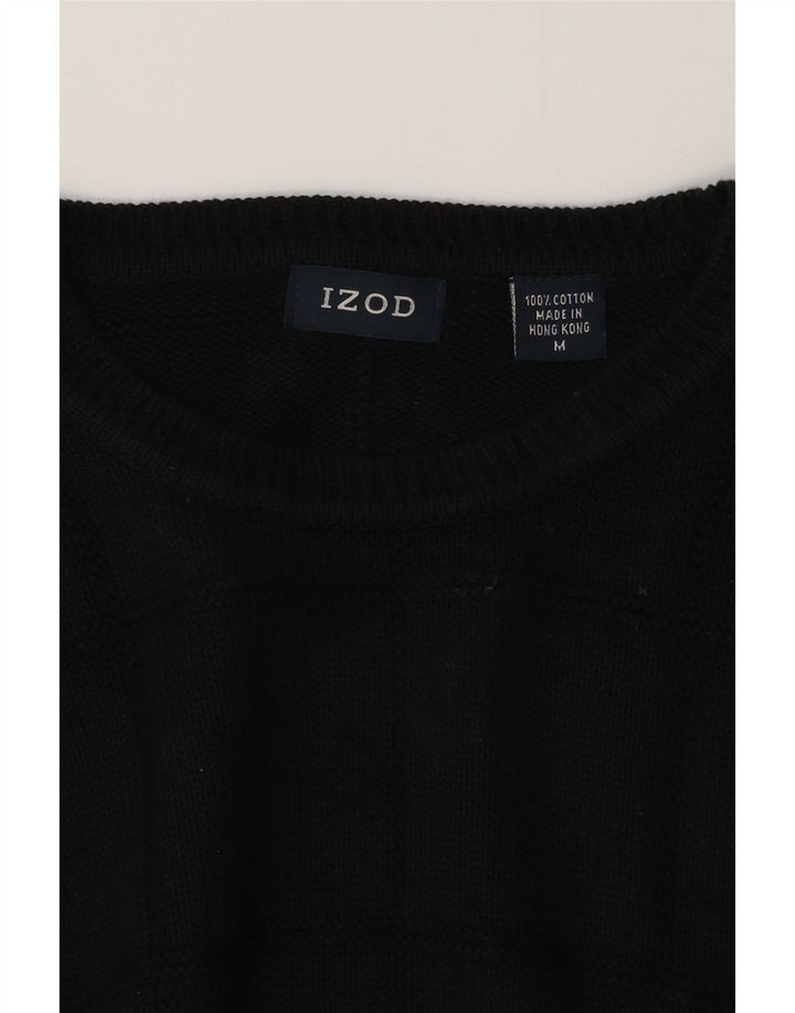 IZOD Pull col rond homme en coton noir moyen