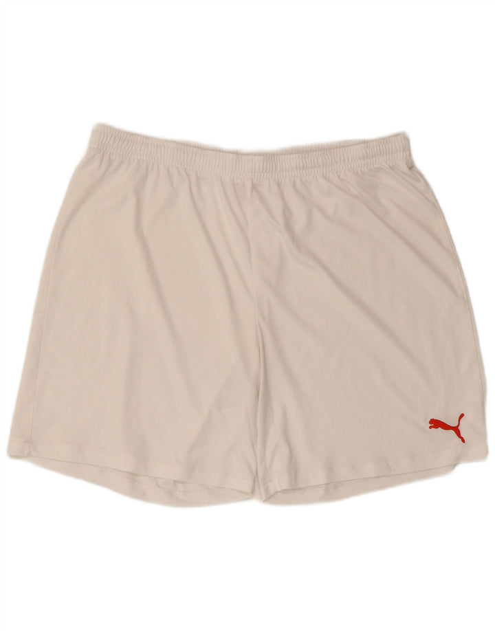 Puma Short de sport pour homme 2XL Blanc