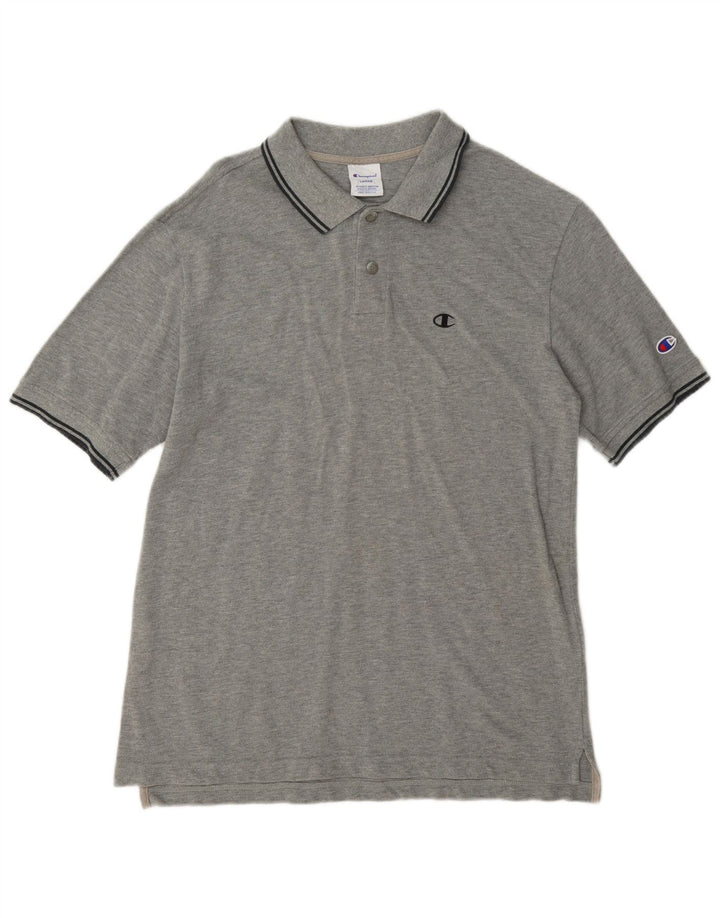 Champion Polo Homme Large Gris Rayé