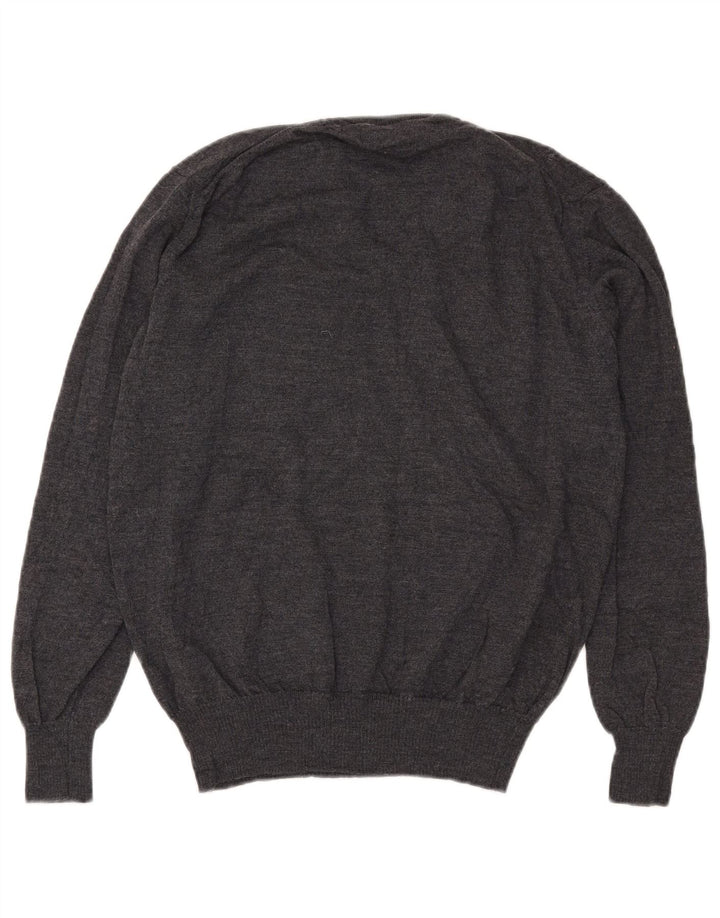 Zara Pull col V pour homme XL Gris