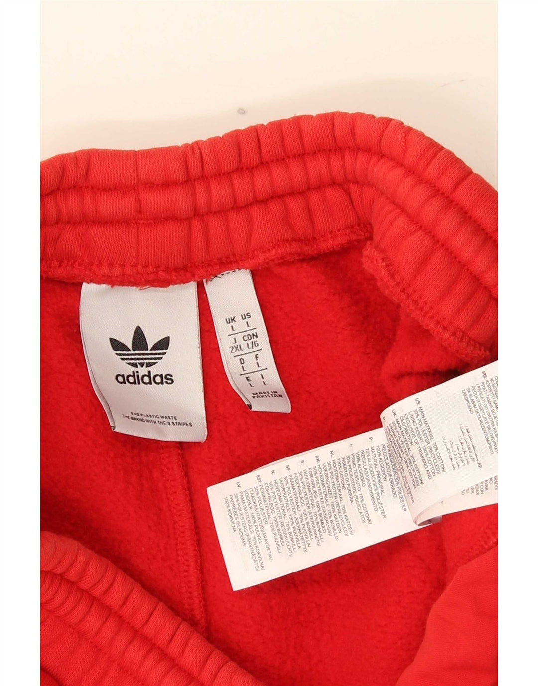 Adidas Short de sport pour homme Grand coton rouge