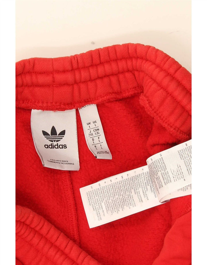 Adidas Short de sport pour homme Grand coton rouge