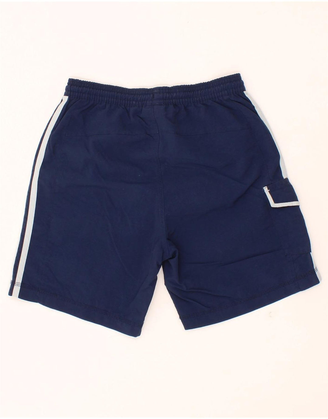 ADIDAS Boys Sport Shorts 9-10 Years  Navy Blue Polyamide Vintage Adidas and Second-Hand Adidas from Messina Hembry 