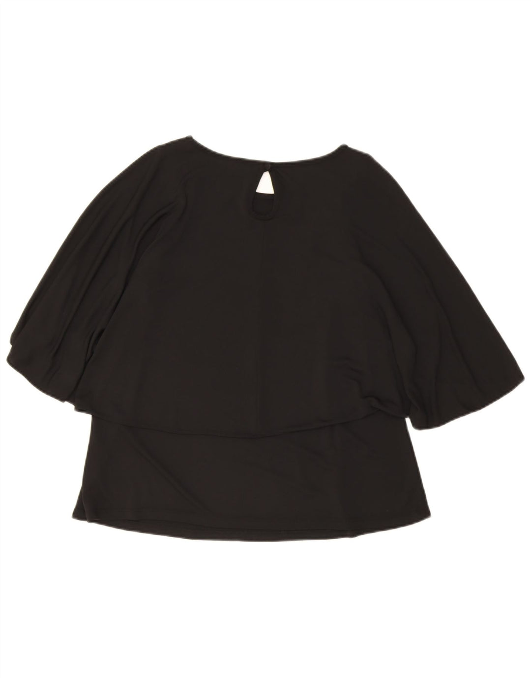 Topshop Chemisier chauve-souris pour femme UK 10 Petit Noir Polyester