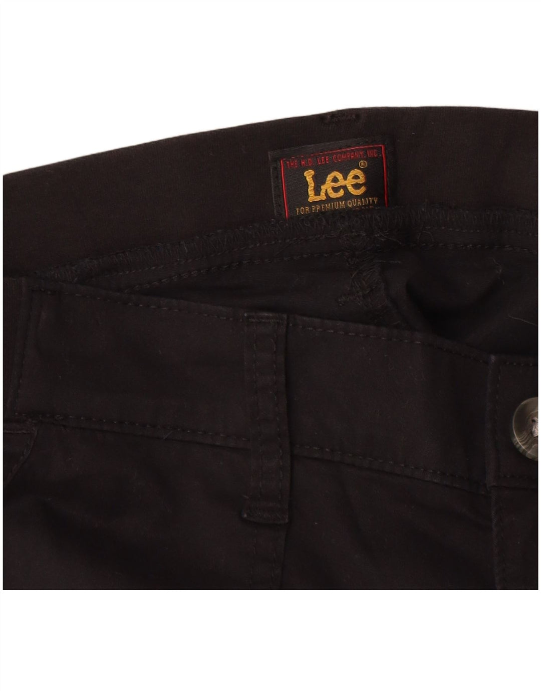 LEE Bermuda décontracté pour femme US 10 Large W30 en coton noir