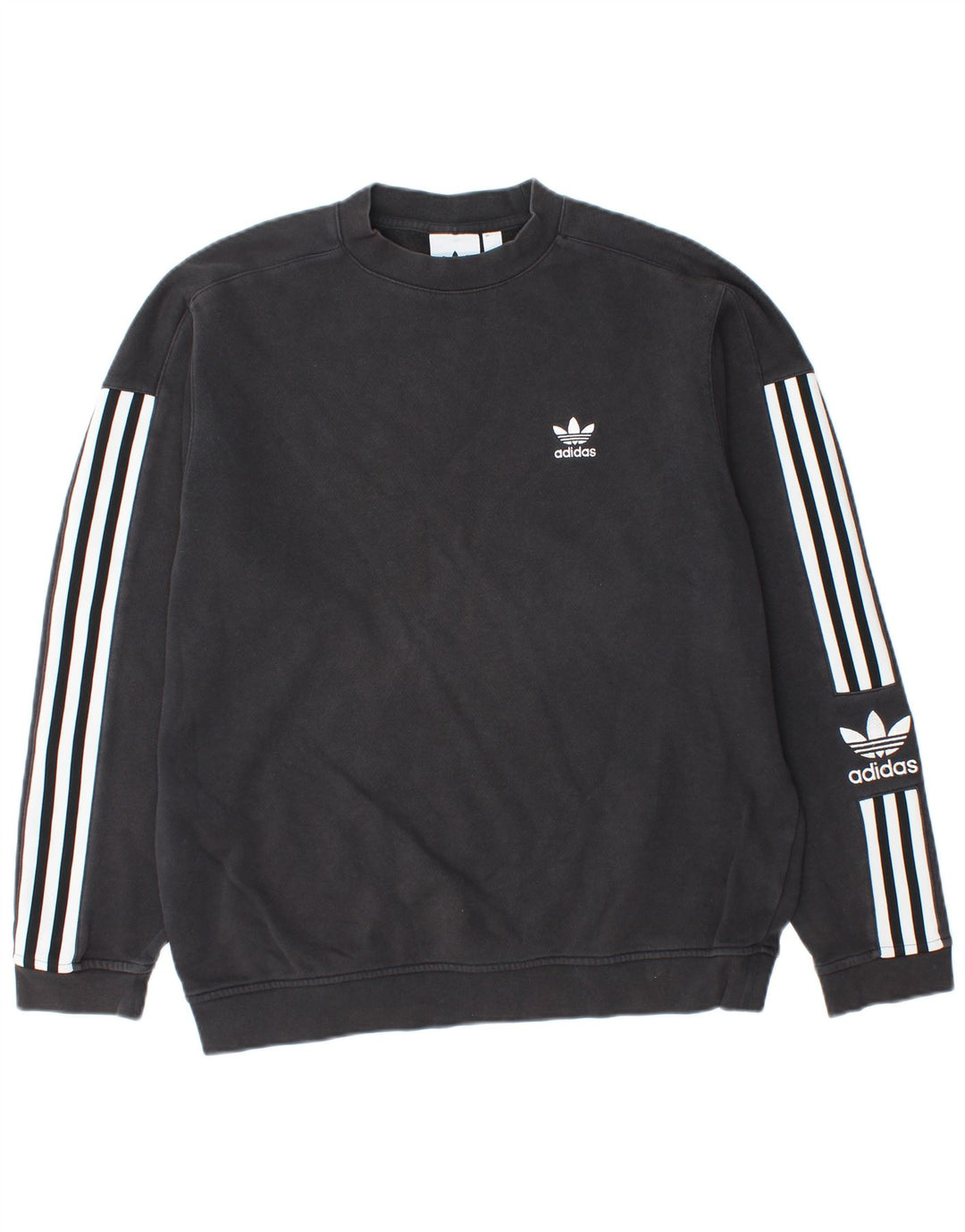 ADIDAS Sweat-shirt graphique pour hommes Petit coton noir