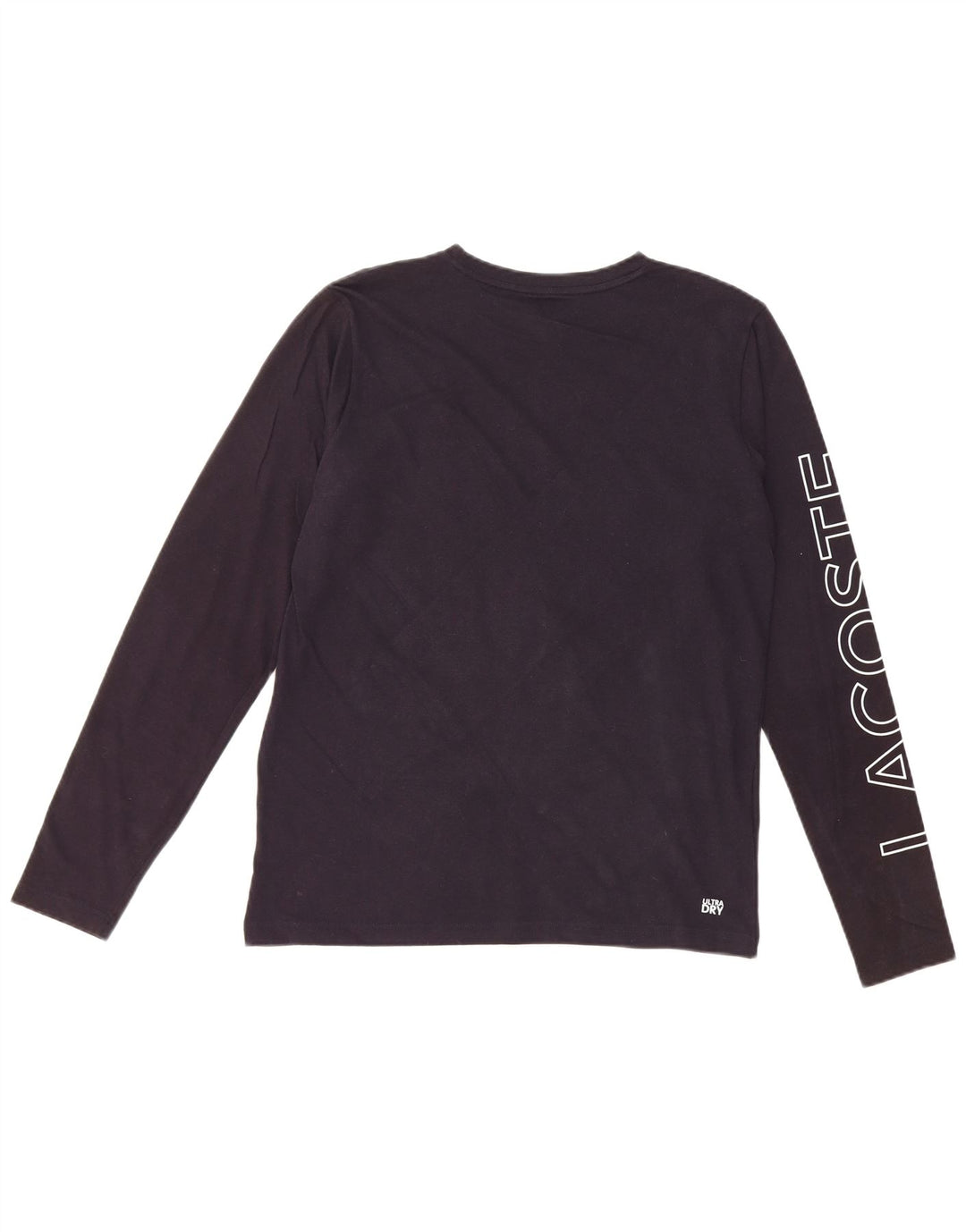 LACOSTE Haut Graphique Garçon Manches Longues 15-16 ans Bleu Marine Coton