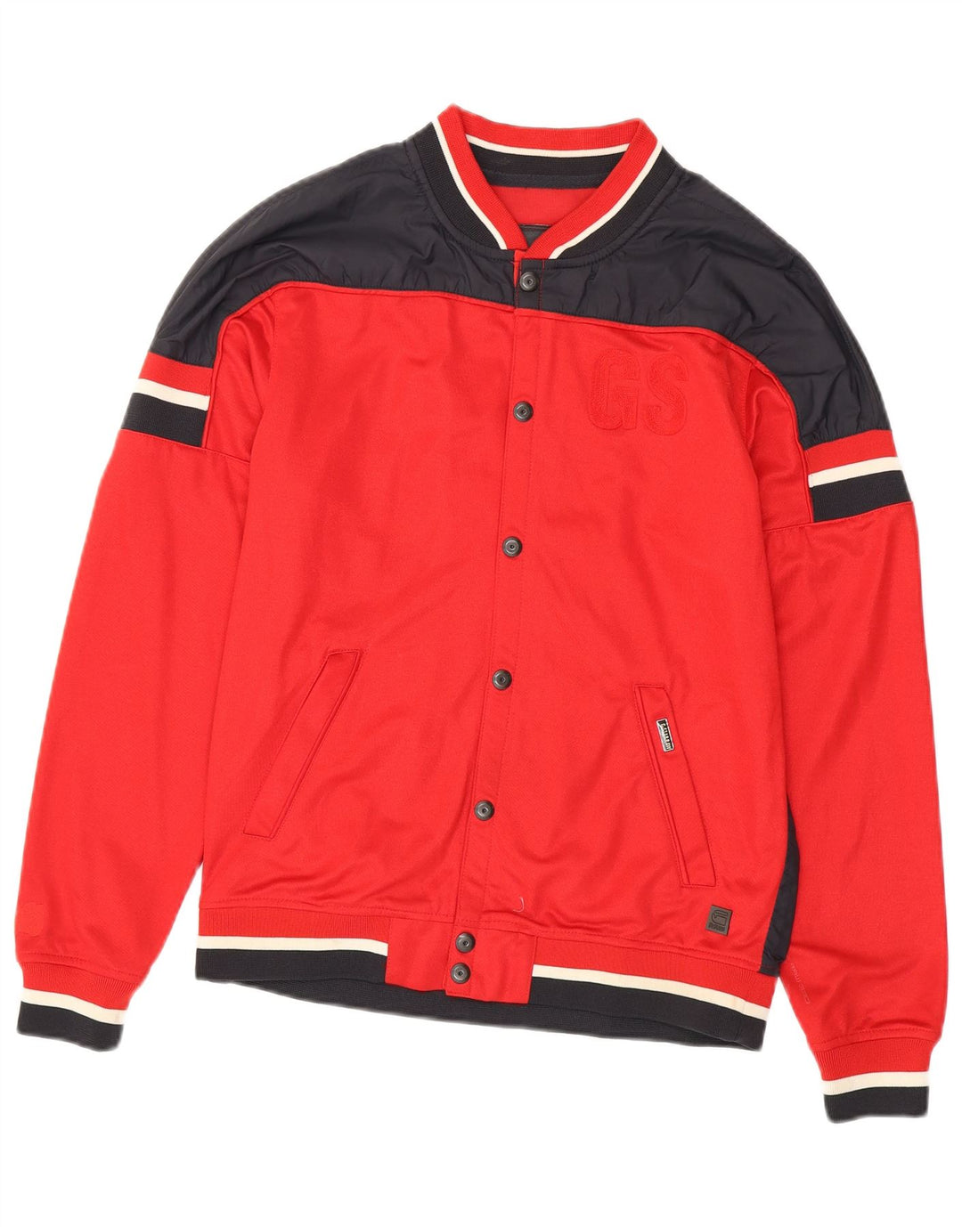 G-STAR Veste de Survêtement Graphique Homme Rouge Moyen Polyester Colorblock