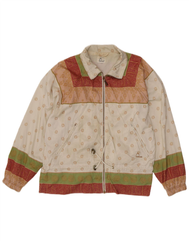 HEAD Veste Bomber Femme UK 20 2XL Blanc Floral