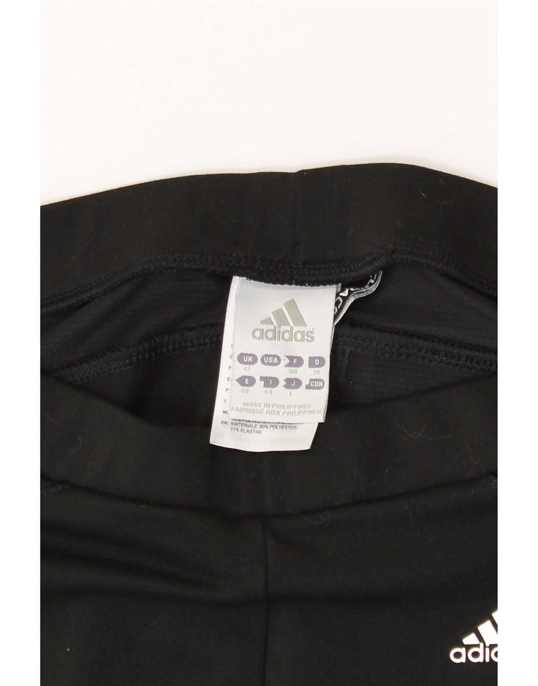Adidas Femmes Climacool Capri Leggings UK 12 Moyen Noir Polyester