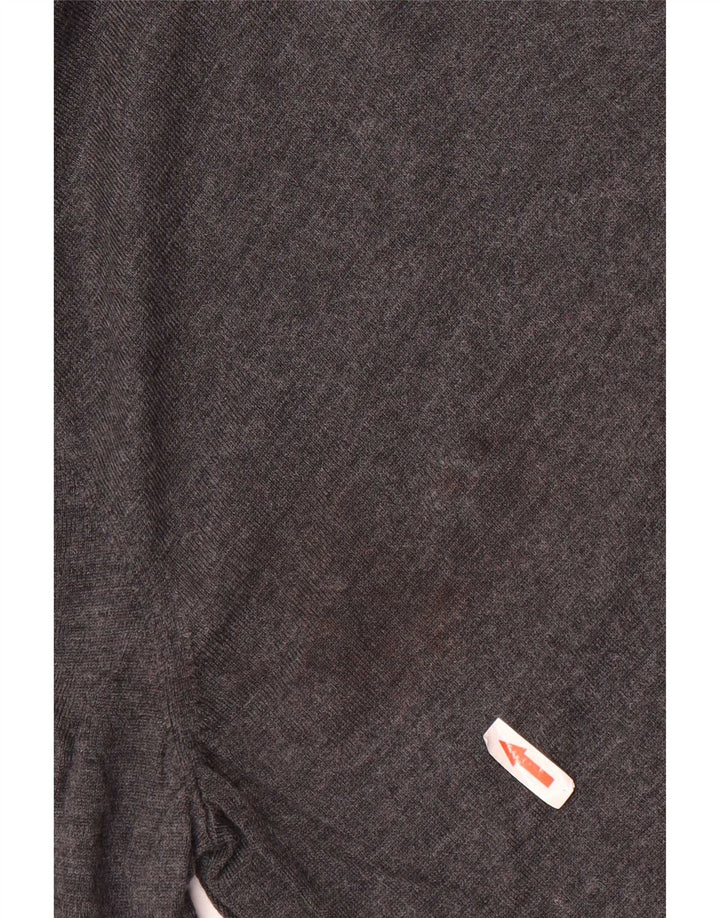 Tommy Hilfiger Pull col roulé pour homme en laine grise