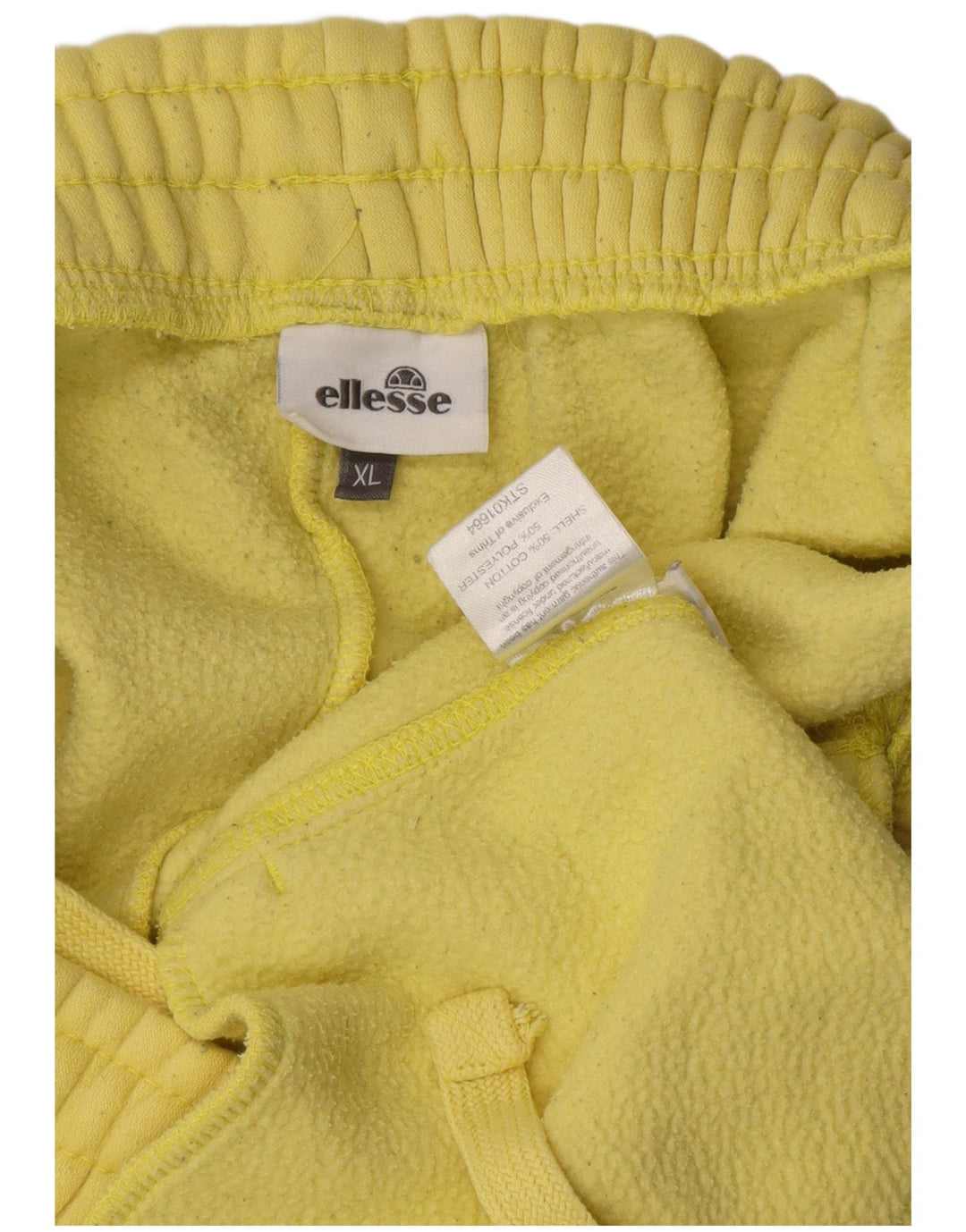 ELLESSE Short de Sport Homme XL Coton Jaune