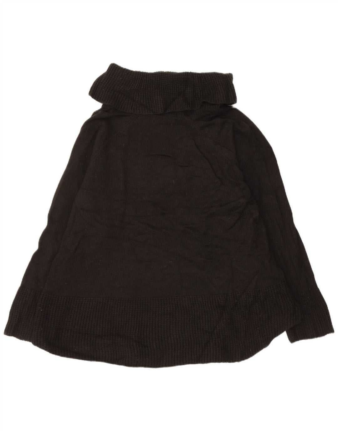 CALVIN KLEIN Pull Col Roulé Femme UK 18 XL Acrylique Noir