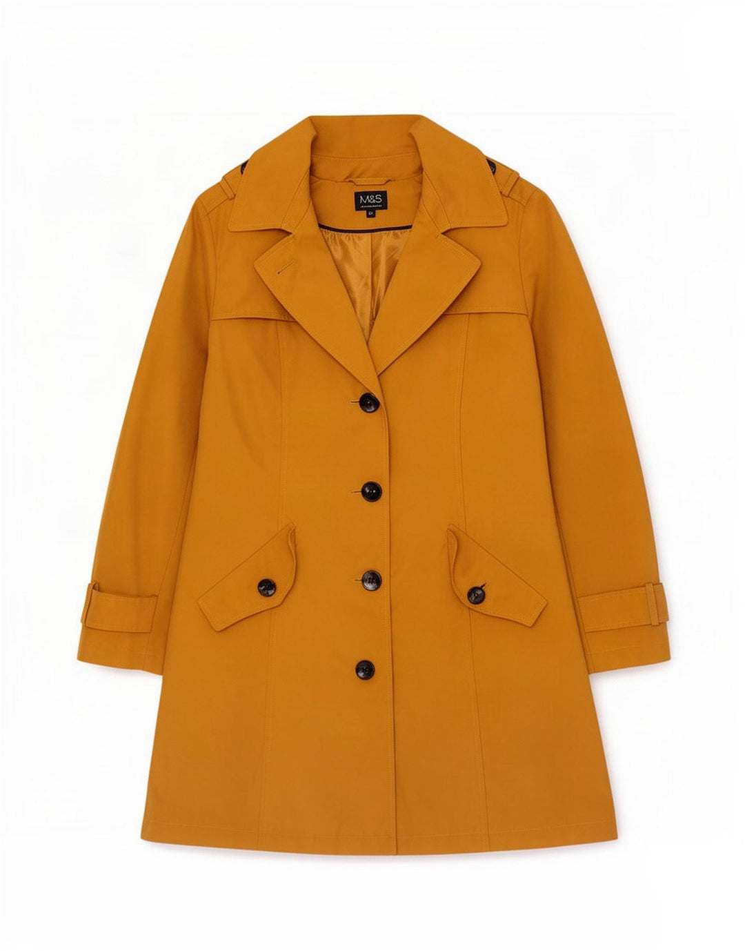 Marks & Spencer Trench-Coat Femme UK 12 Polyester Beige Moyen