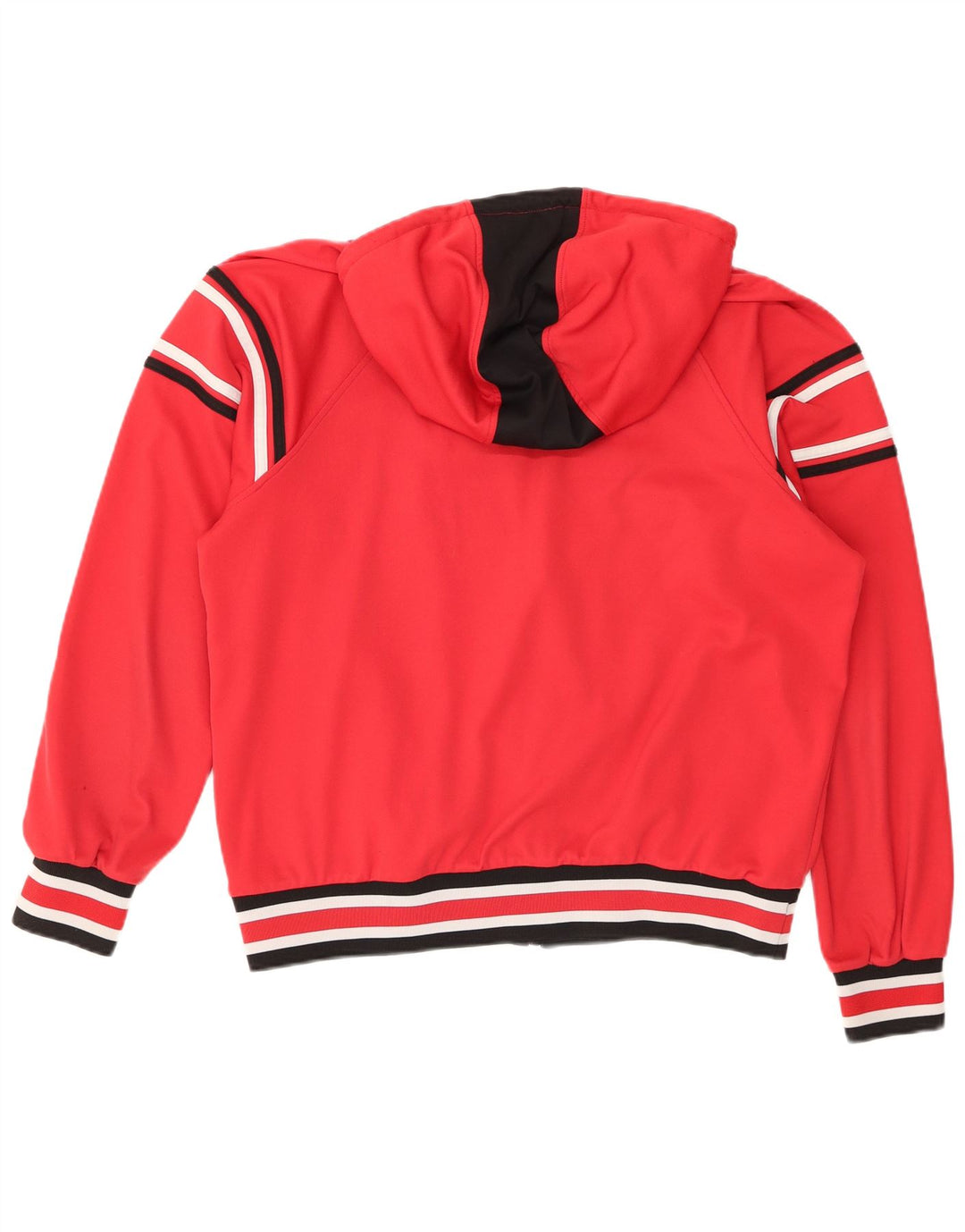 Asics Sweat à Capuche Zippé Homme Rouge Moyen Rayé Sports