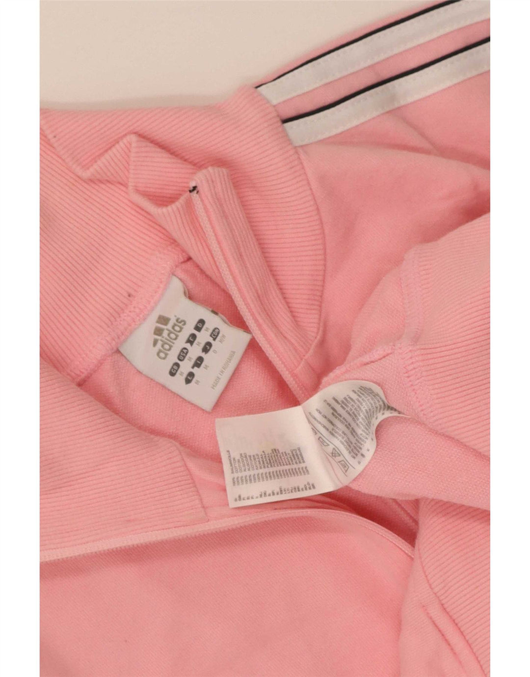 Adidas Veste de survêtement courte pour femme UK 14 Coton rose moyen