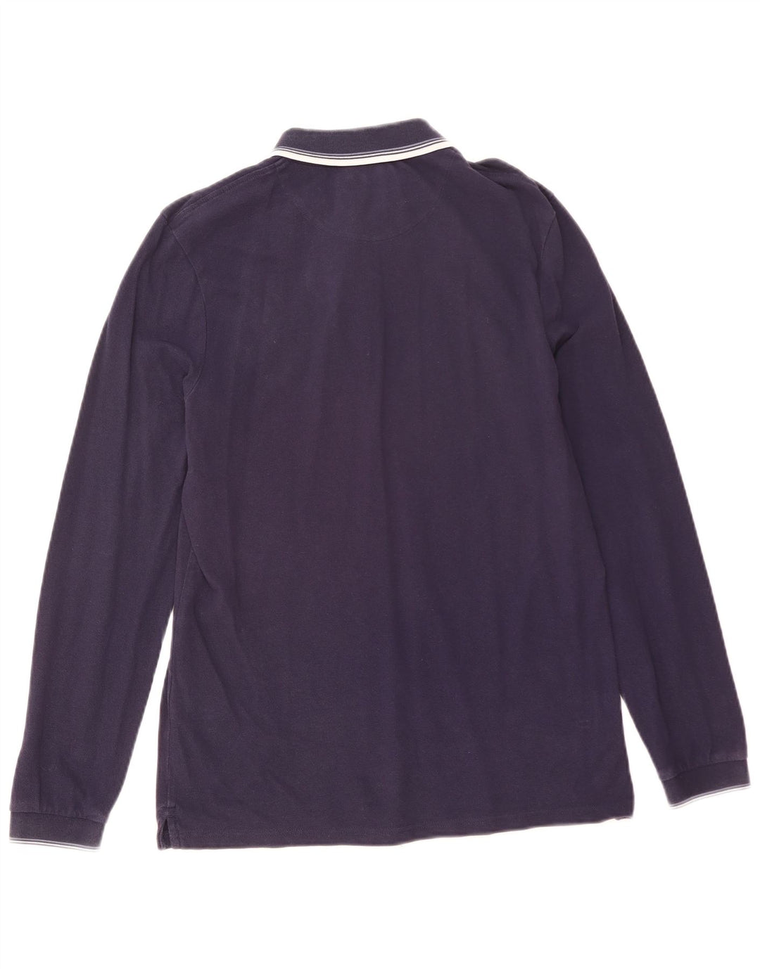 Lyle & Scott Polo à Manches Longues Homme Bleu Marine Moyen Coton
