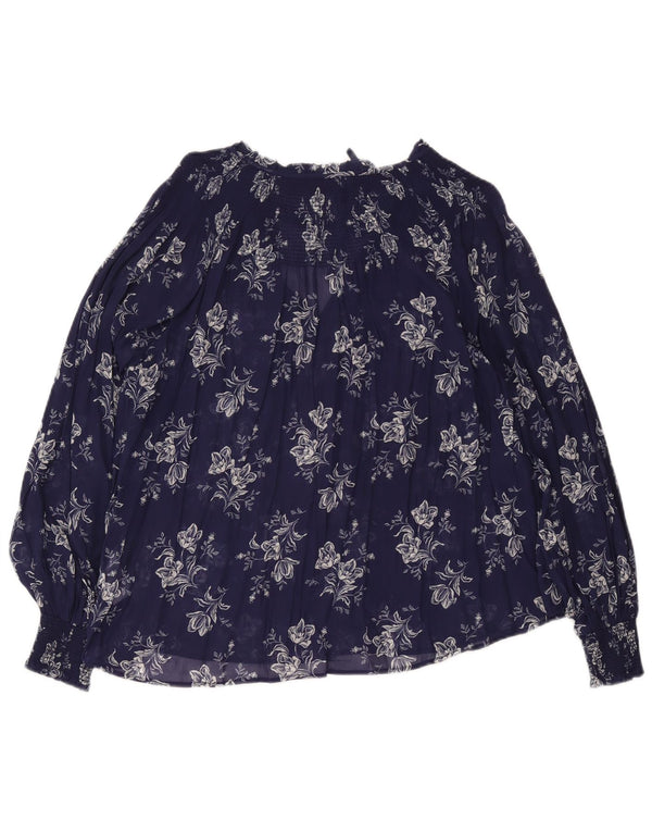Polo Ralph Lauren Chemisier pour femme UK 14 Bleu marine moyen floral