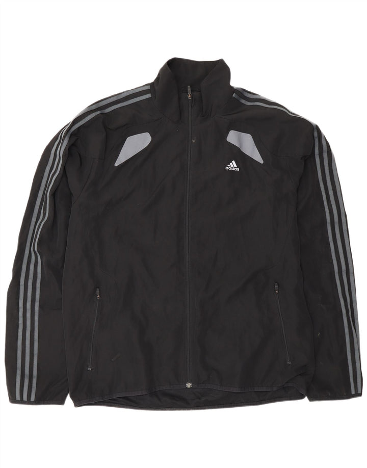 Adidas Hommes Climacool Survêtement Top Veste Large Noir Colorblock