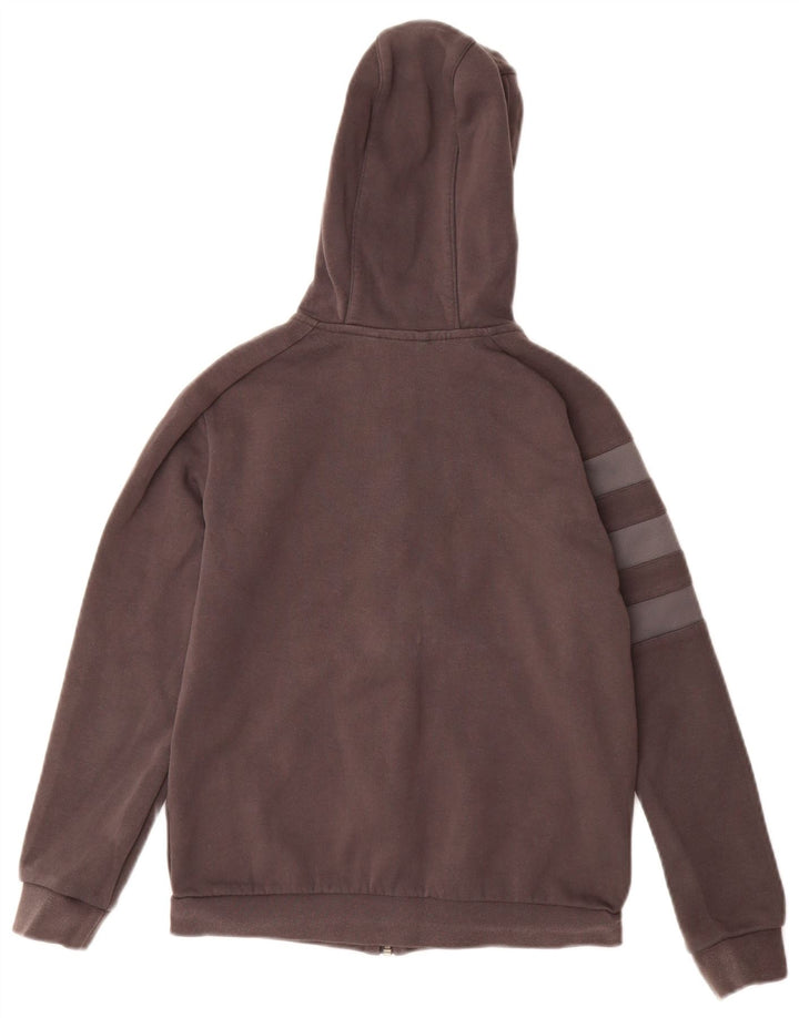 ADIDAS Pull à capuche zippé Munster Rugby pour fille 11-12 ans Gris Coton