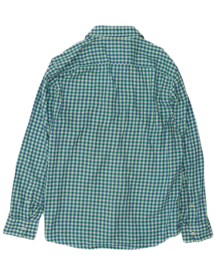 JACK WILLS Chemise Homme Grand Vichy Vert Coton