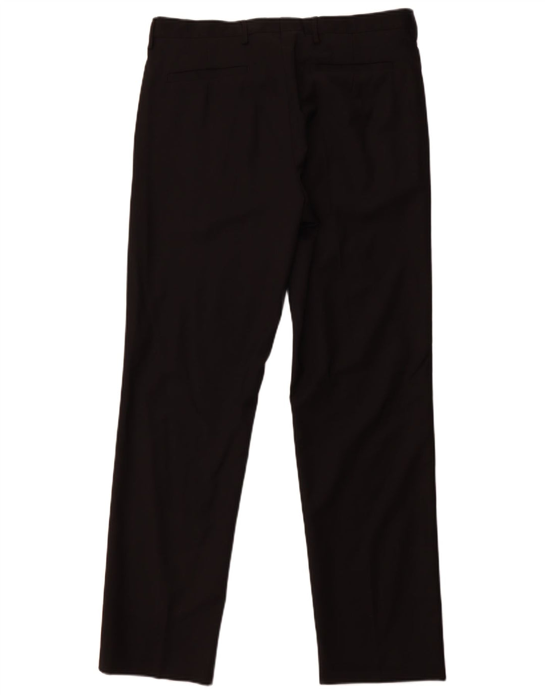 ZARA Pantalon de costume droit pour homme EU 44 Large W34 L31 Laine noire