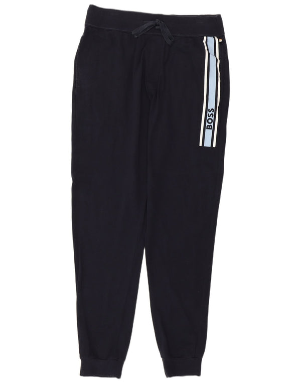 HUGO BOSS Pantalon de survêtement graphique Joggers Bleu marine moyen Sports