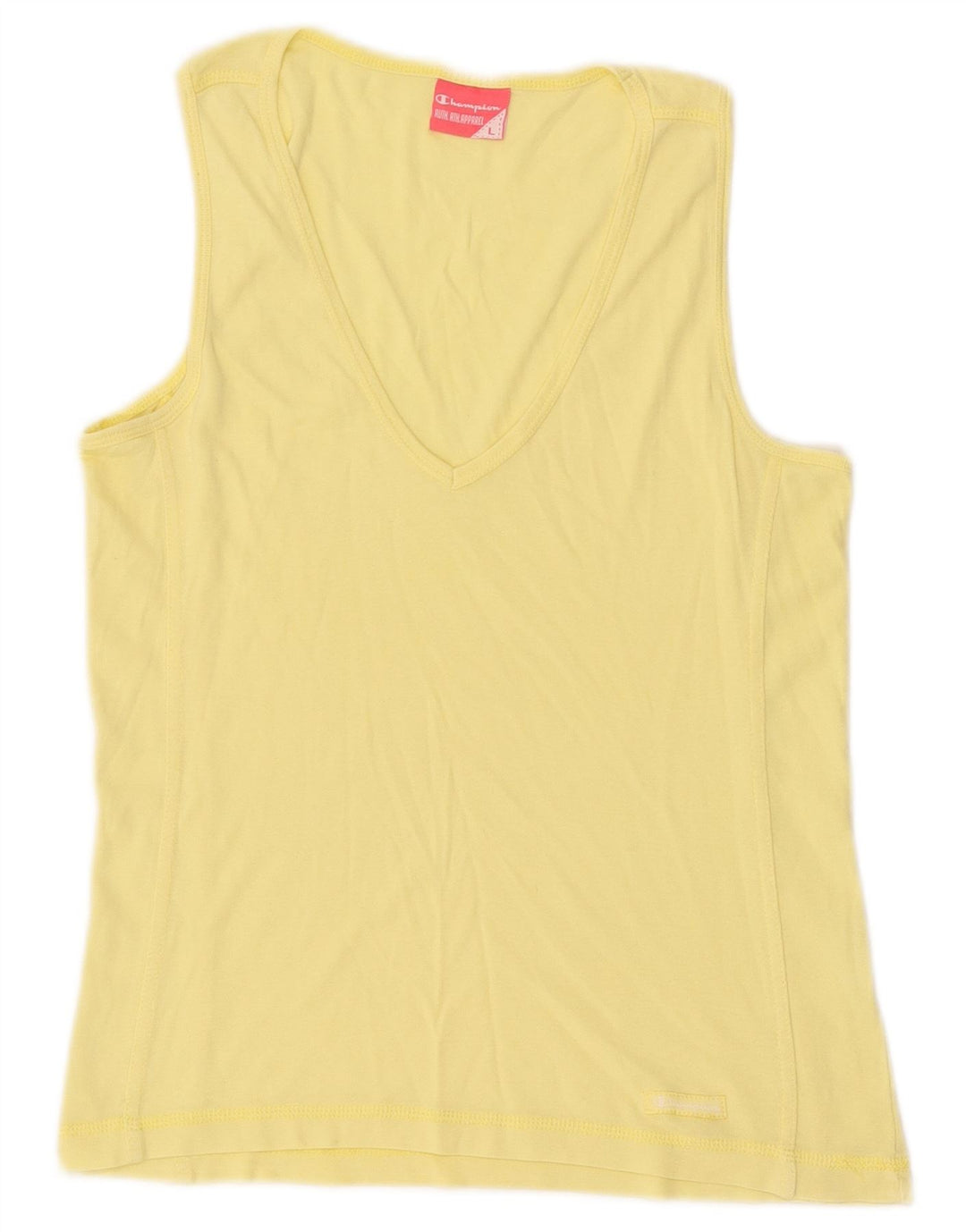 Champion Débardeur Femme UK 14 Large Jaune