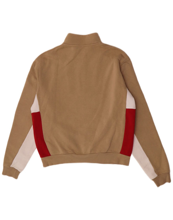 Adidas Sweat-shirt coupe ample pour homme Beige Colorblock