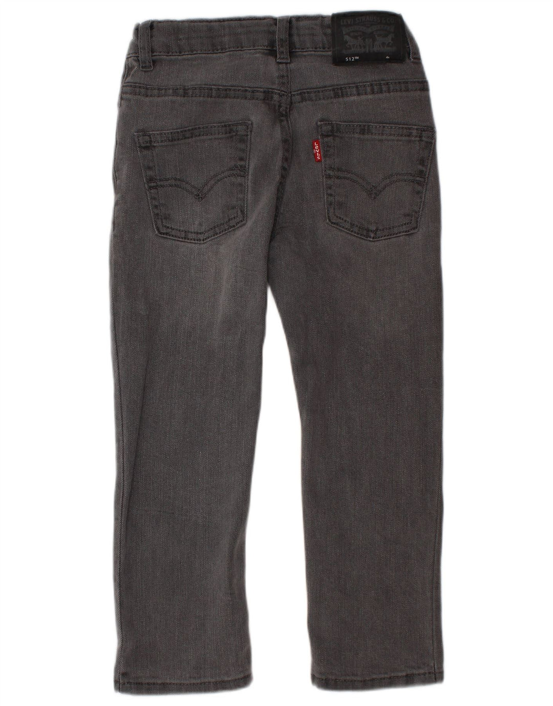 LEVI'S Garçon 512 Slim Tapered Jeans 3-4 ans W20 L16 Gris Coton
