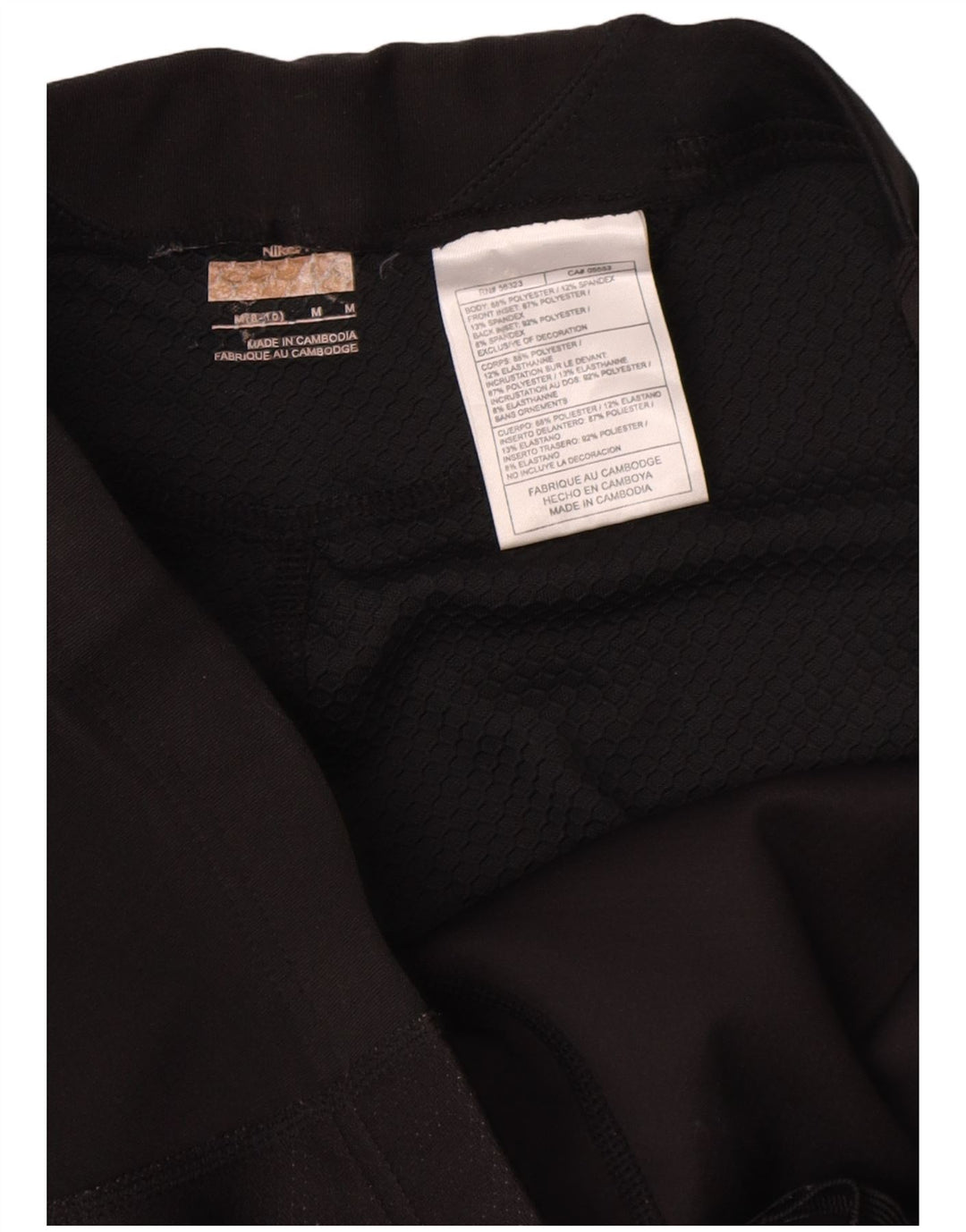 Legging Nike Femme US 8/10 Noir Moyen Polyester