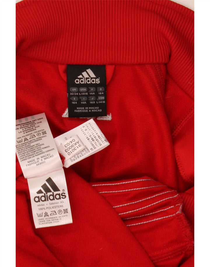 Veste de survêtement Adidas Garçon 13-14 ans Rouge Polyester