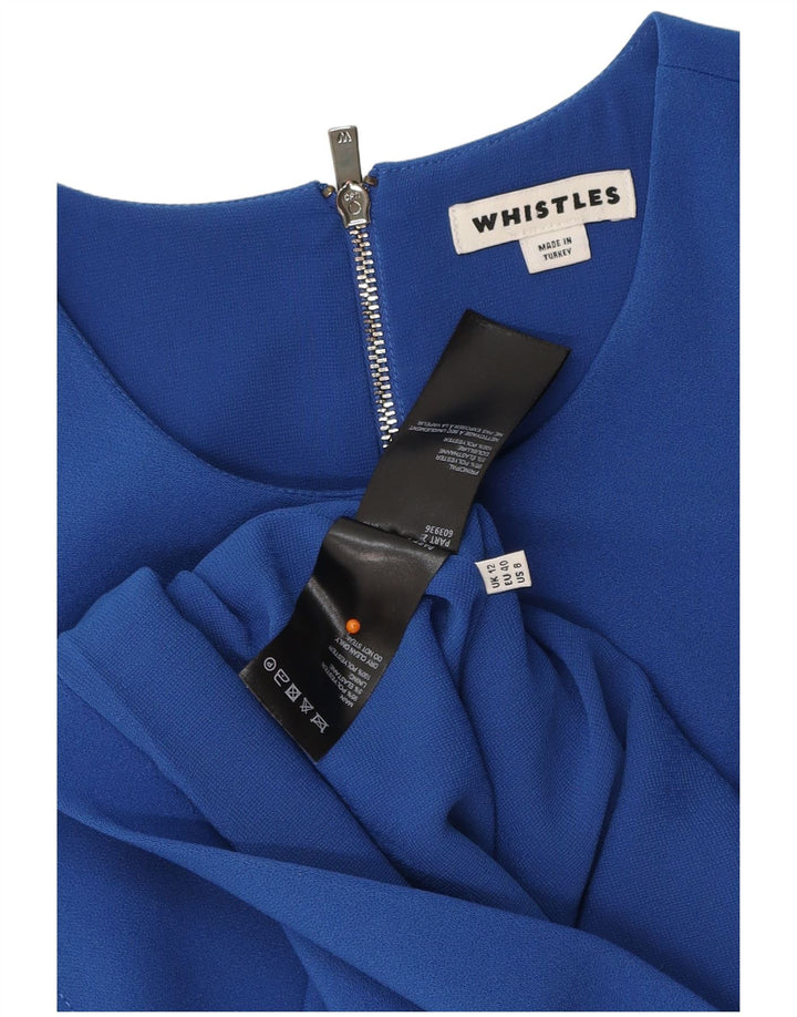 WHISTLE Robe trapèze pour femme UK 42 Bleu moyen Polyester