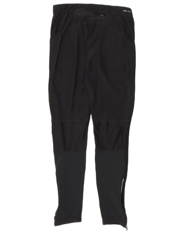 Nike Legging Dri Fit pour femme UK 12 Polyester color block noir moyen